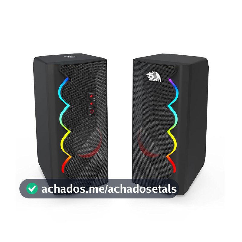 CAIXA DE SOM GAMER REDRAGON CIPHER RGB PRETO