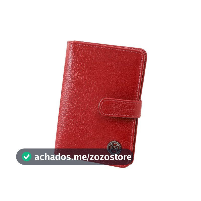 Carteira Feminina Couro Legítimo Rg Cnh Cartões Mariart 612 (Cereja)