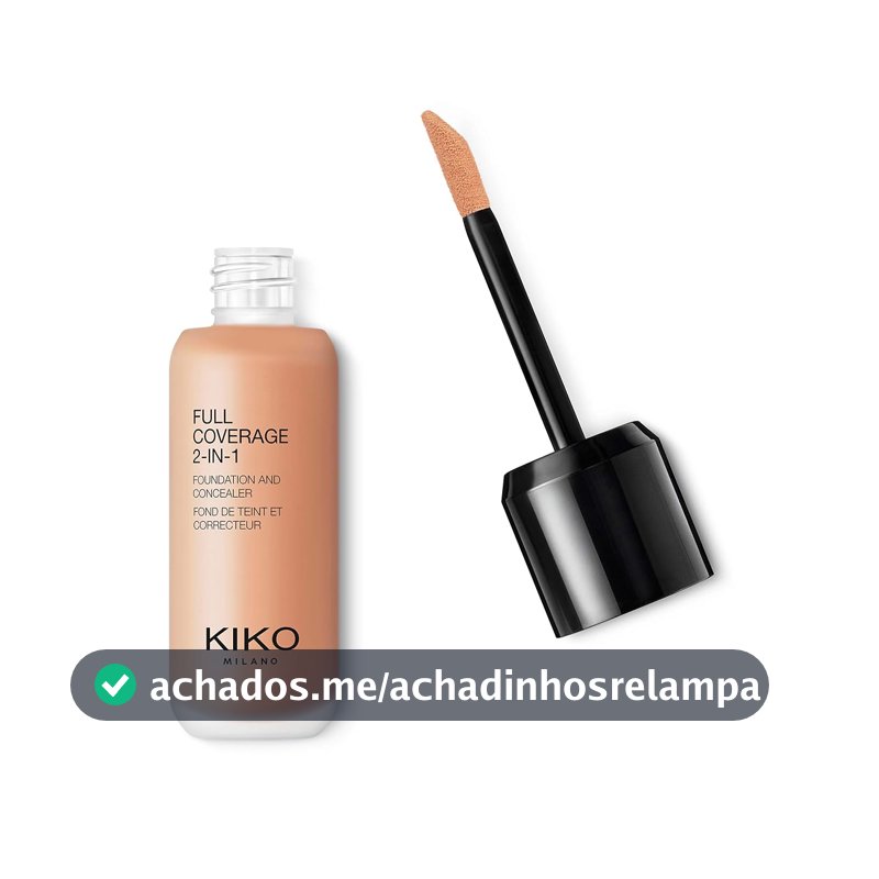 KIKO MILANO, Full Coverage 2-in-1 Foundation & Concealer, Base e Corretivo 2 em 1, Cor