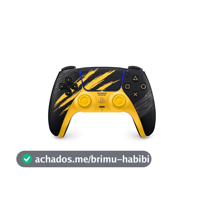 Controle sem fio DualSense® – Edição Limitada Amarelo Marvel's Wolverine