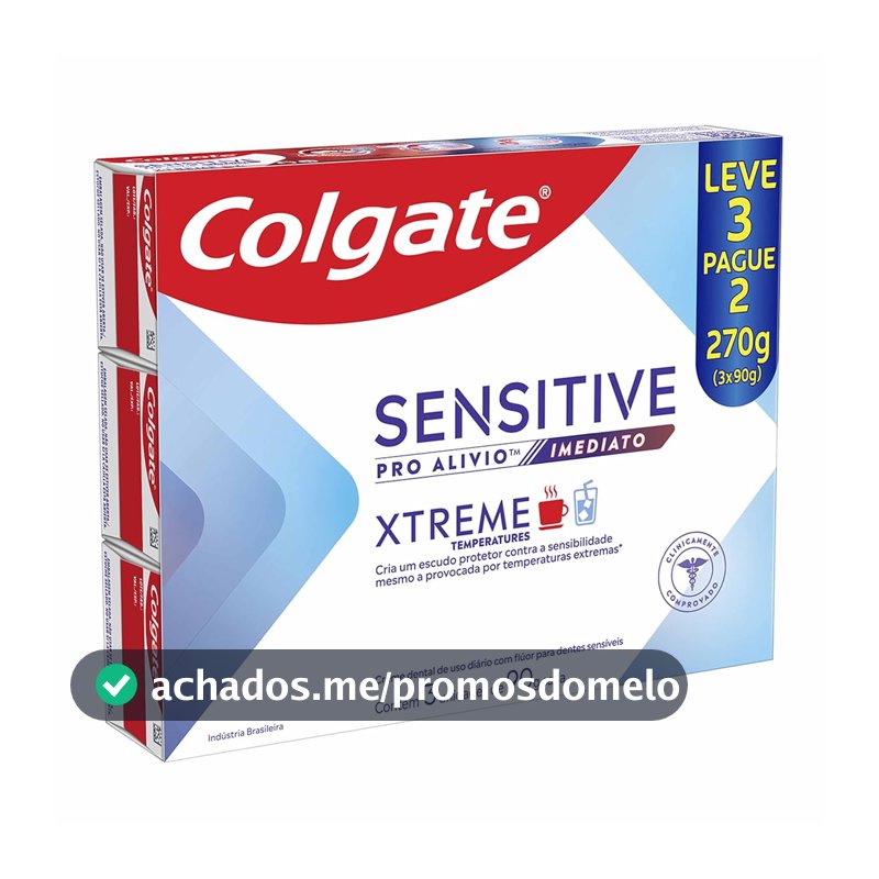 Colgate Sensitive Pro Alívio Imediato Xtreme Creme Dental, 3x90g