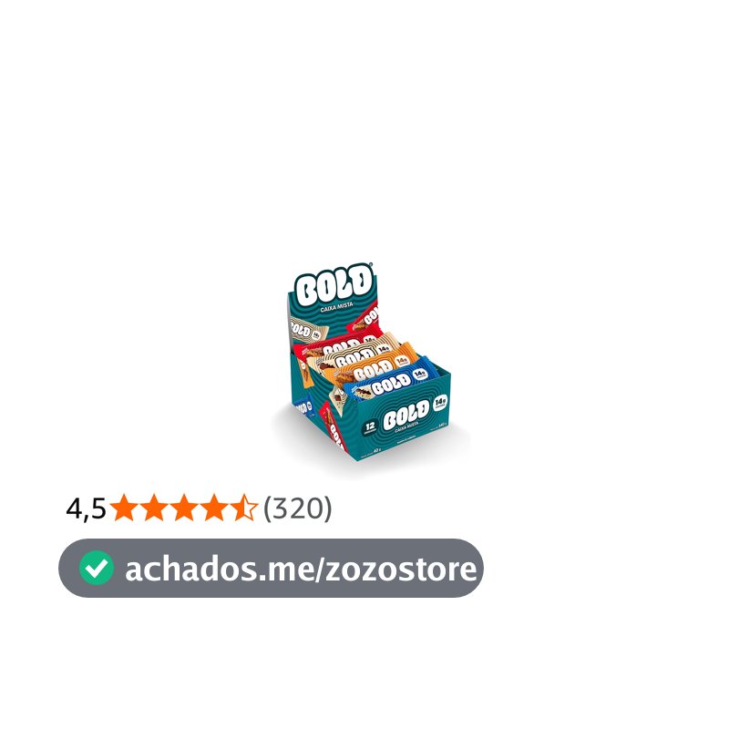Bold Barra de Proteína Caixa Mista (12 Unid) 40G com 14g de Proteína