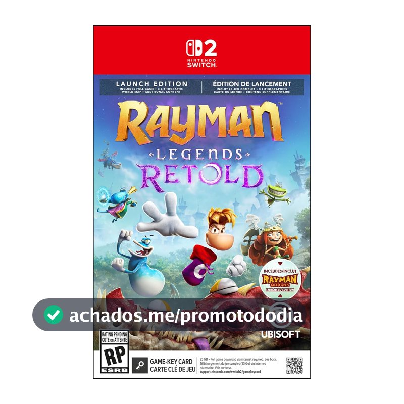 Rayman Legends Retold Launch Edition Nintendo Switch 2
