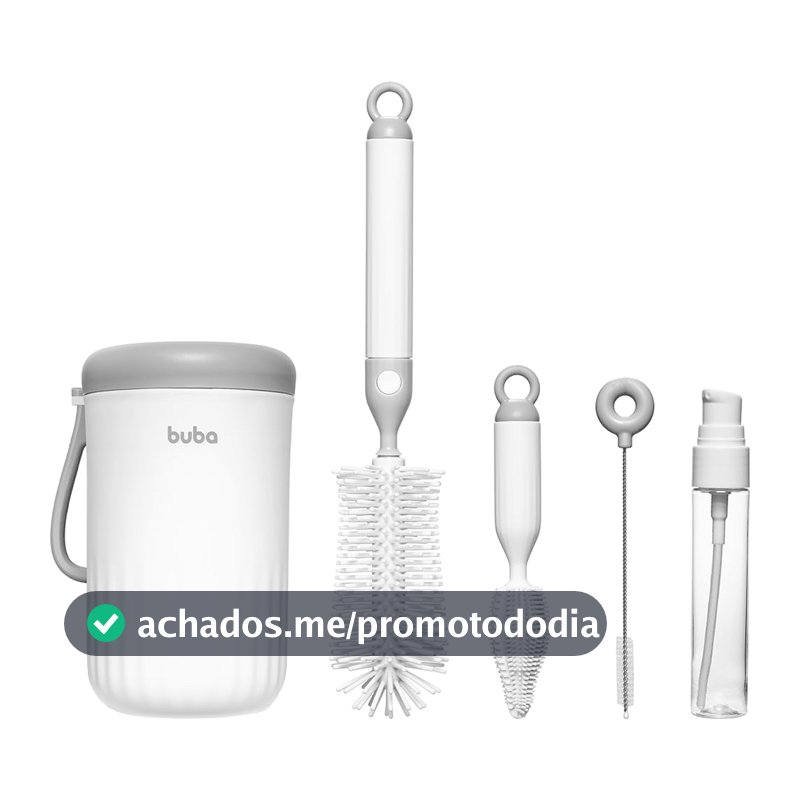 Kit de Limpeza de Mamadeira Buba, Portátil