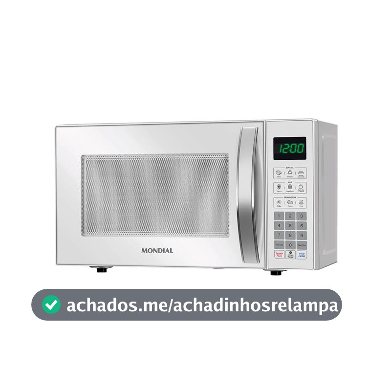 MONDIAL Micro-Ondas, Branco, 1200W, 110V - MO-01-21-W