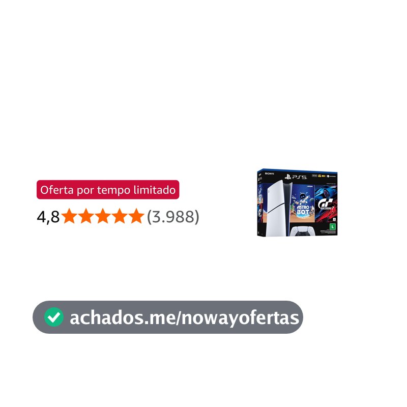PlayStation®5 Slim Digital 825GB – Pacote ASTRO BOT e Gran Turismo 7