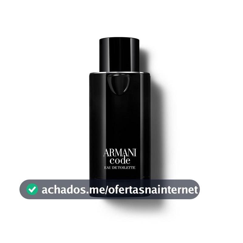 Armani Beauty, Armani Code Eau de Toilette, Giorgio Armani, Perfume Masculino Refilável, Fragrância Oriental Amadeirada com Notas de Tangerina Verde, Lavanda, Fava Tonka e Cedro