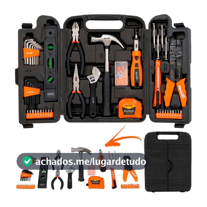Sparta Maleta de ferramentas kit com 129 peças