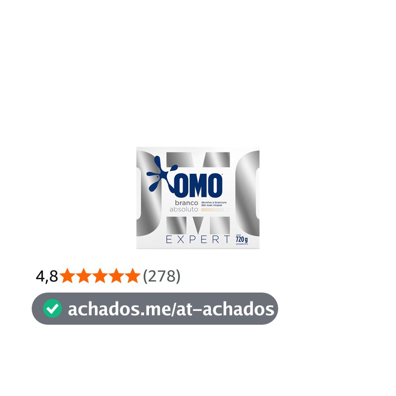 Lava-Roupas em Pó Roupas Brancas Omo Expert Caixa 720g