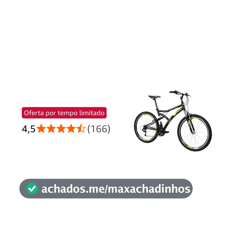 Bicicleta Caloi Andes Aro 26, 21 Marchas, Grip Shift, Suspensão Dianteira 30mm, Freio V-Brake, Cidade, Passeio e Lazer