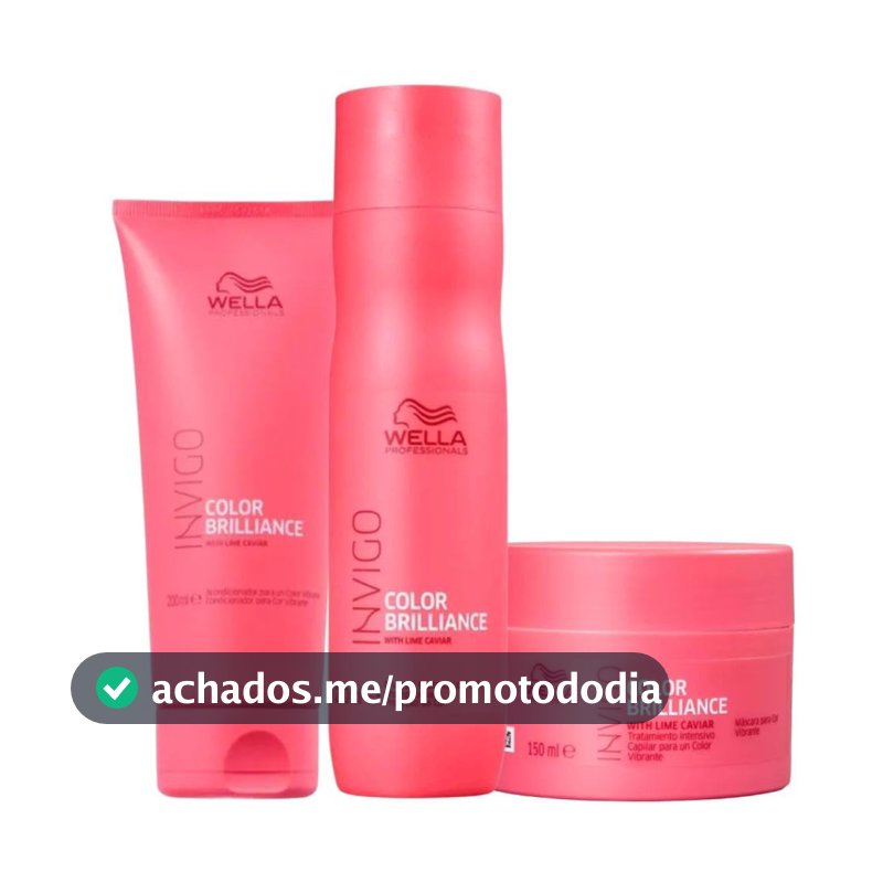 Kit Wella Pro Invigo Color Brilliance Trio (3 produtos)