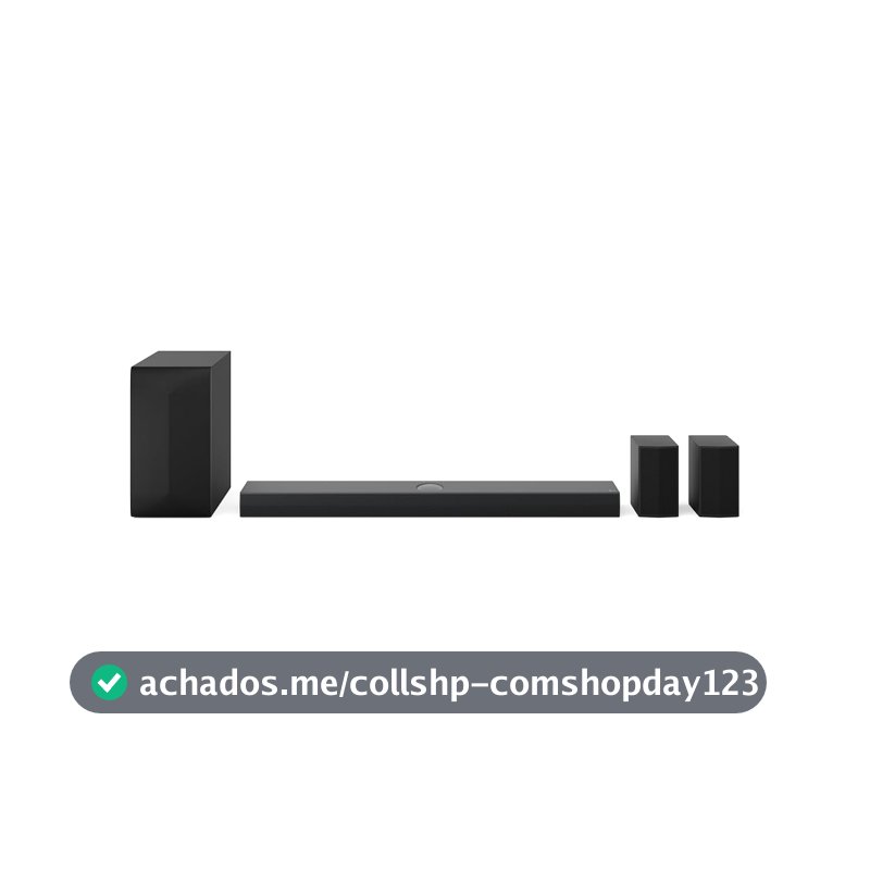 LG Home Theater SoundBar S70TR– Dolby Atmos, 500W RMS, 5.1.1 Canais, DTS Digital Surround, Caixas Traseiras, AI Sound Pro, WOW Sinergy, Bluetooth 5.3, HDMI