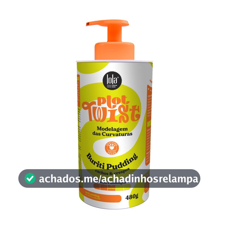 Plot Twist Buriti Pudding Modelador 480g, Lola Cosmetics