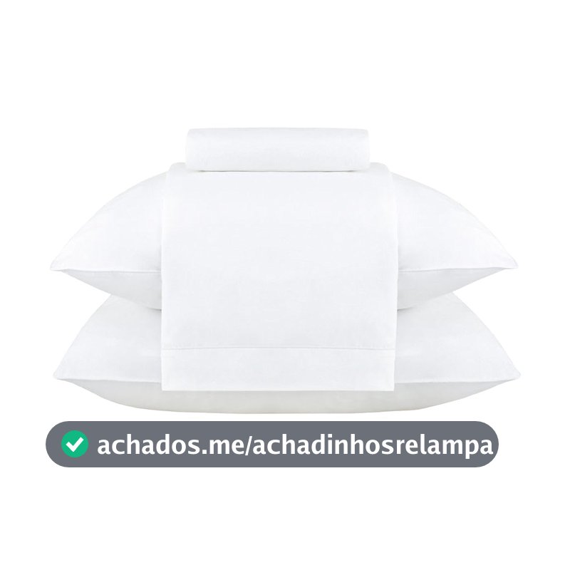 Buddemeyer Jogo de Cama Queen 200 fios Gran Percalle Classic Branco