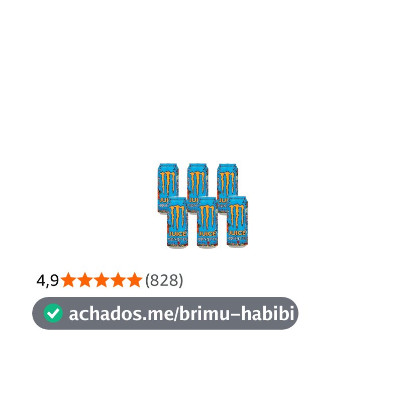 Pack de Monster Mango Loco LT 473ml - Unidade 6 unidades