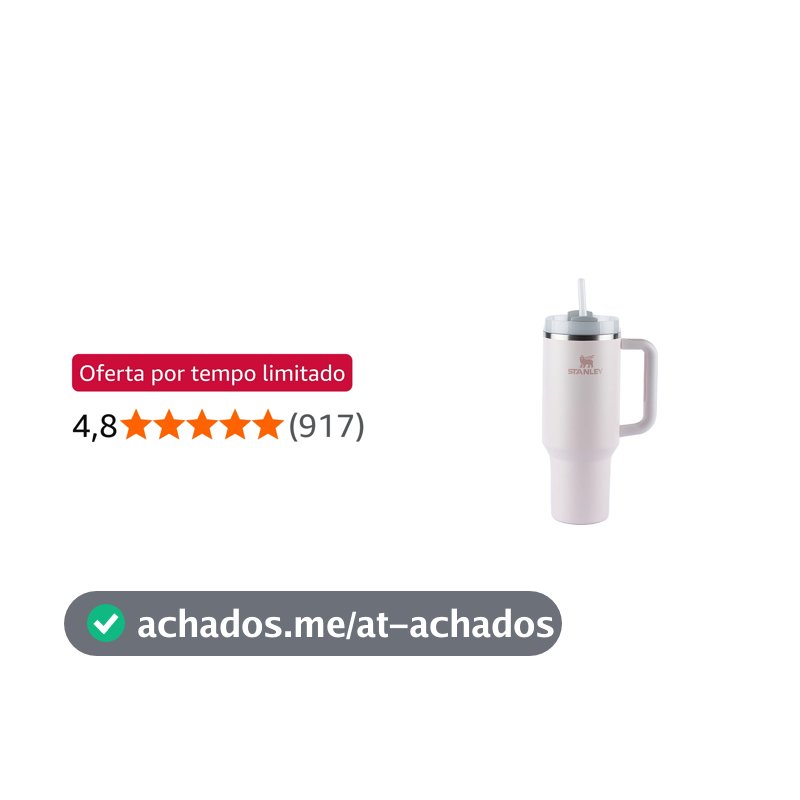 Stanley - Copo Quencher H2.0 FlowState 887ml - Copo de aço inoxidável com tampa, isolamento a vácuo, para água, chá gelado, café, smoothies e muito mais, Rose Quartz