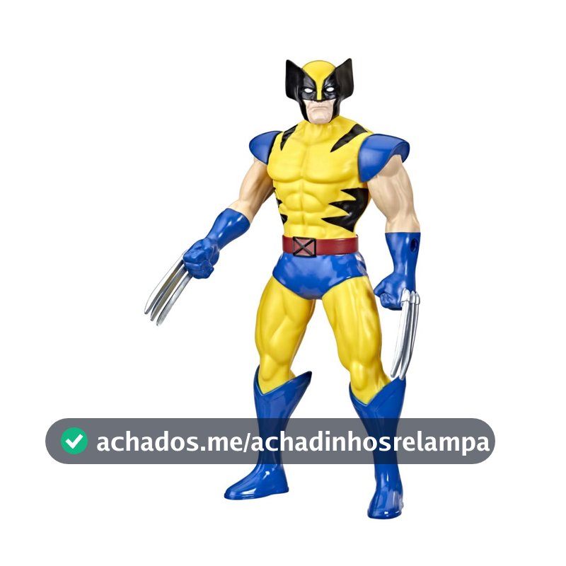 Marvel, Action Figure, Wolverine, Mighty Hero Series - Brinquedo de Herói com 24 cm, Articulado - A partir de 4 Anos