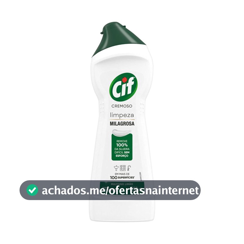CIF Cremoso Limpeza Milagrosa Limão 250 ml