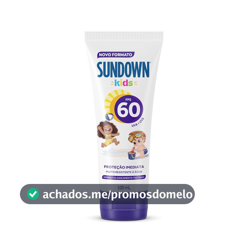Protetor Solar Corporal em Loção Sundown Kids, FPS 60, 100ml