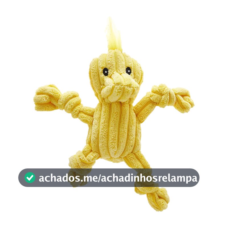 Brinquedo Mordedor de Pelúcia para Cães Jambo Pet, Mini Knot Duck