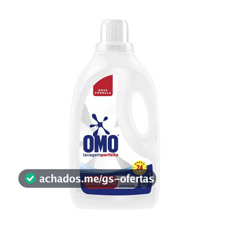 Lava-Roupas Líquido Omo Lavagem Perfeita Frasco 1,8l