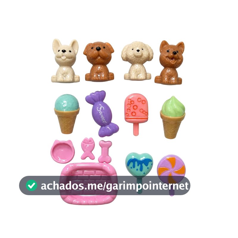 Kit Pet Infantil Conjunto Bichinhos Estimação – Cachorrinhos e Acessórios, Brinquedo Faz de Conta, Pet Shop, Passeio, Parque, Veterinário, Brinquedo Educativo para Crianças (14, Passeio Verão)