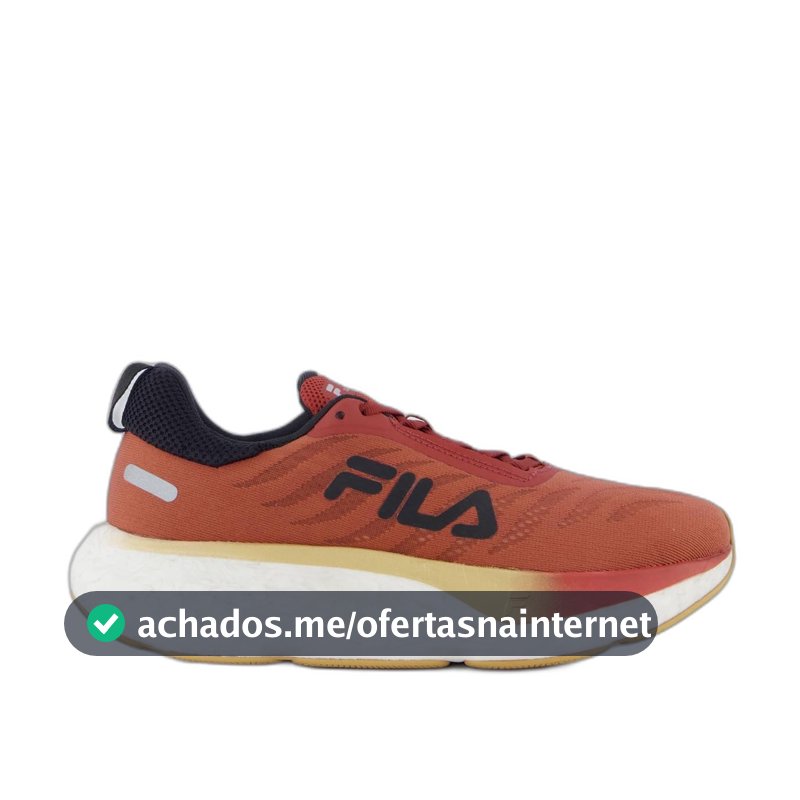 Tênis Fila Float Maxxi 2 Preto Vermelho e Laranja