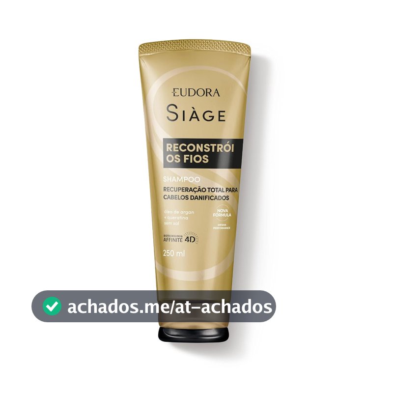 Shampoo Reconstrutor de Fios Siàge, V3, 250ml