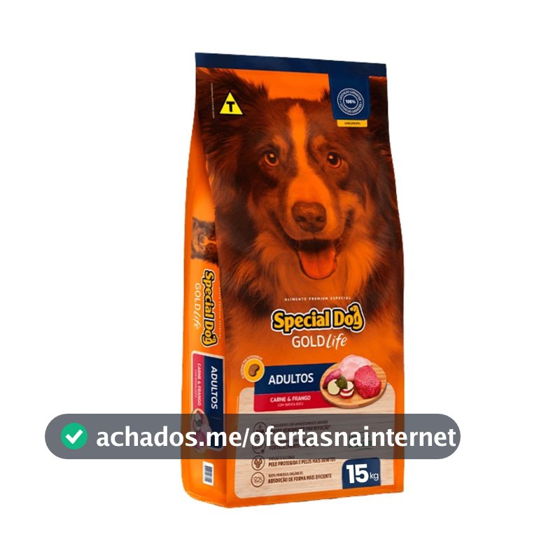 Ração Special Dog Gold Life para Cães Adultos Carne e Frango 15kg