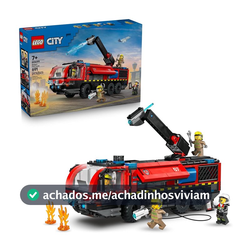 LEGO City Caminhão dos Bombeiros do Aeroporto de Caminhão 60499 (691 Peças)