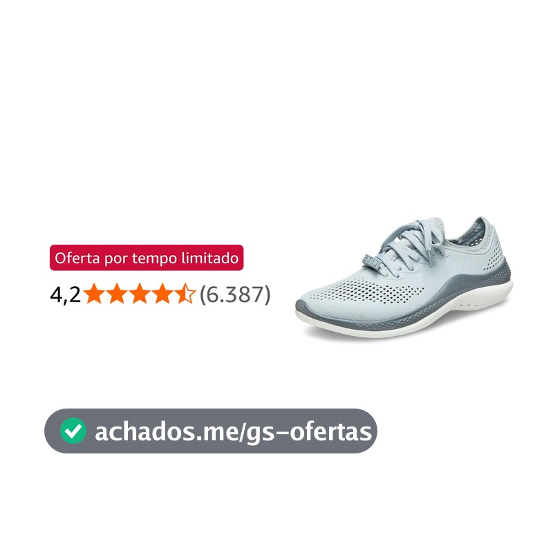 Tênis crocs literide 360 pacer black/slate grey