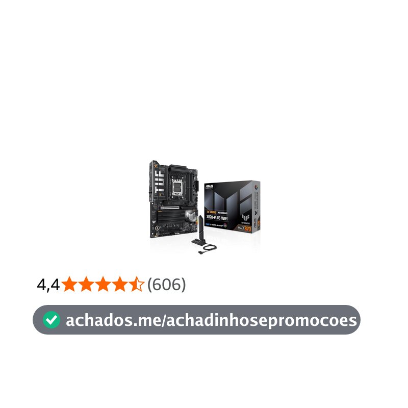 ASUS TUF GAMING X870-PLUS WIFI - Placa-mãe com 256 GB, 4 dispositivos compatíveis, Preto (WiFi)