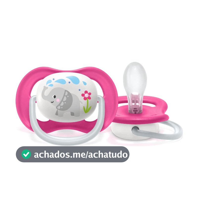 Chupeta Ultra Air 6-18 Meses Philips Avent Girl Unitária Elefante 081/12