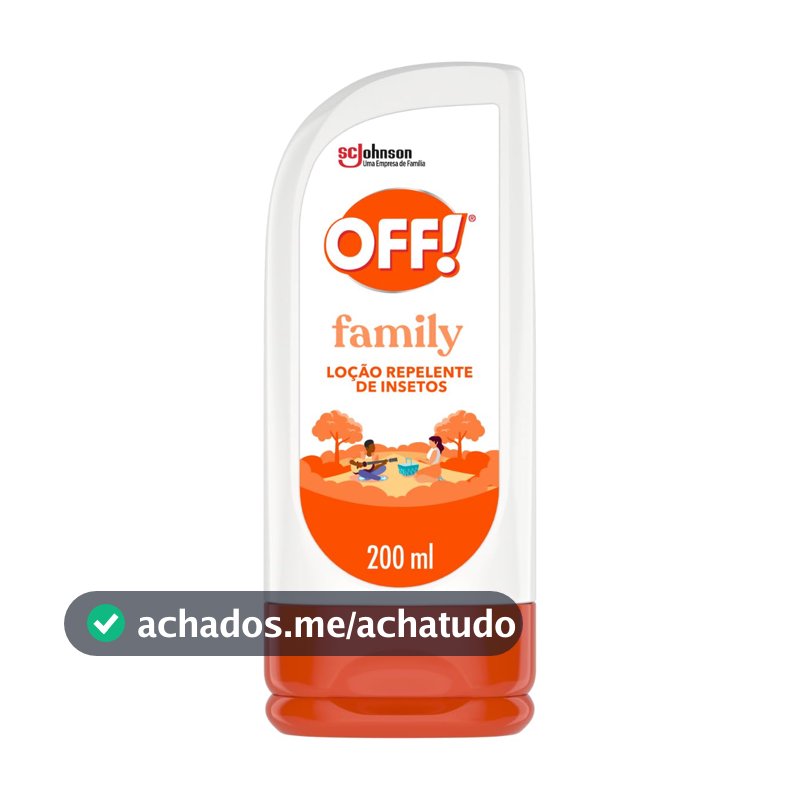 Repelente de Insetos em Loção OFF! Family, 200ml