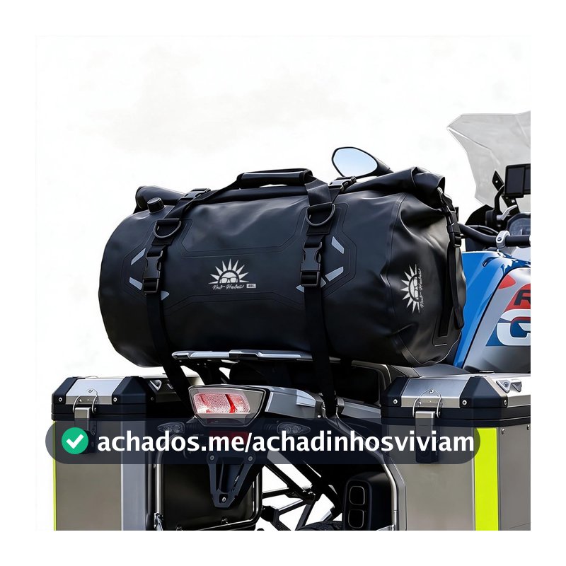 Bolsa à Prova d'Água para Moto 48L, Mochila Impermeável Estanque