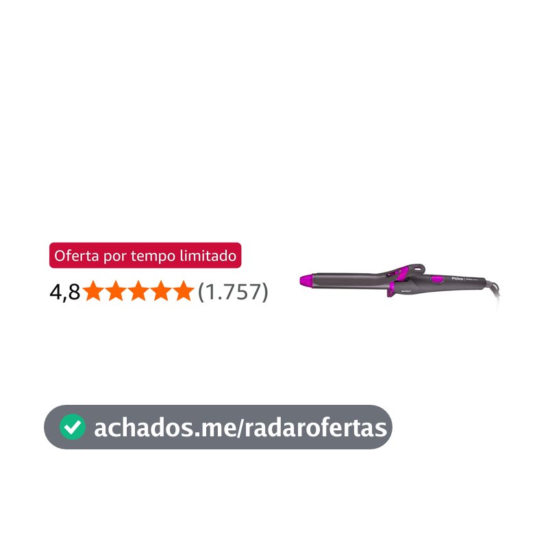Cacheador Phico Cachos de 25mm. Revestimento em cerâmica, PEC15 Intense Curves Bivolt