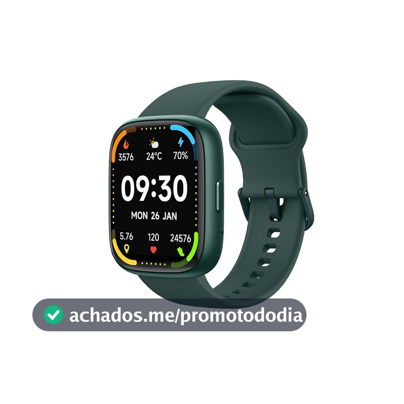 Bettdow SmartWatch, relogio smartwatch com Ecrã tátil e Alexa, à prova d'água IP68, relogio feminino e masculino, com 100+ modo esportivo e recebimento de notificações(verde)