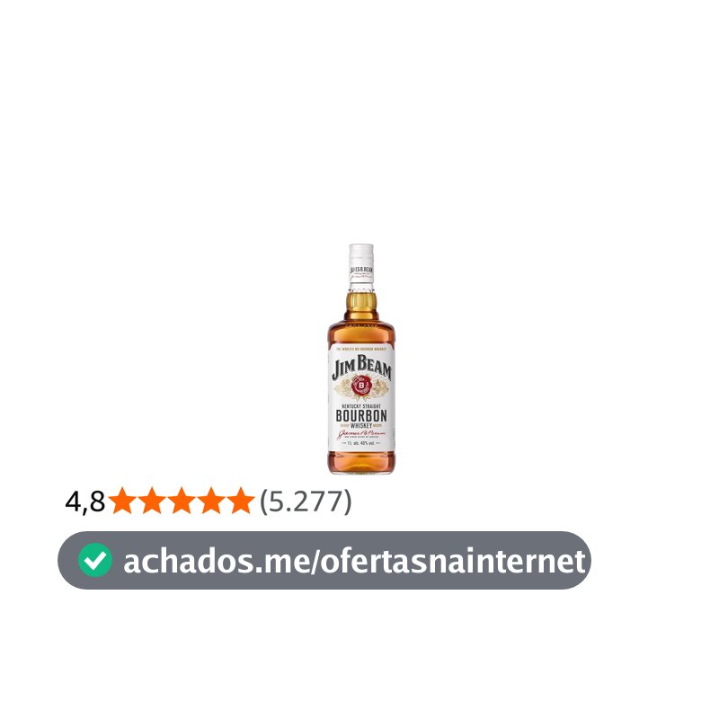 Bourbon Whiskey Jim Beam White 1L