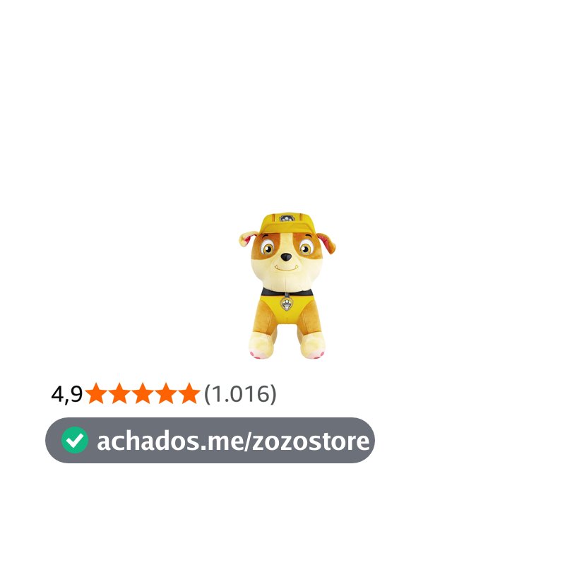 Pelucia Patrulha Canina Rubble 30cm Sunny