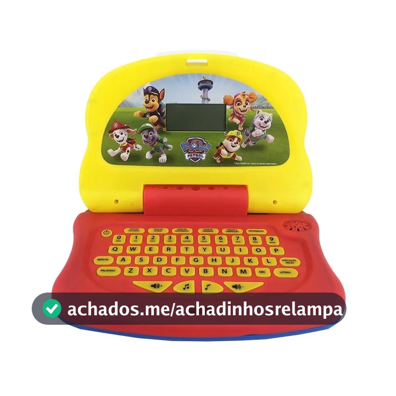 Candide, Laptop Infantil, Patrulha Canina, Adventure Tech, Brinquedo Educativo - Bilíngue