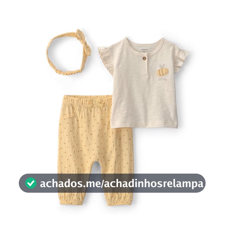 Conjunto de calça de 3 peças 3-piece Pant Set Carter'sMeninas