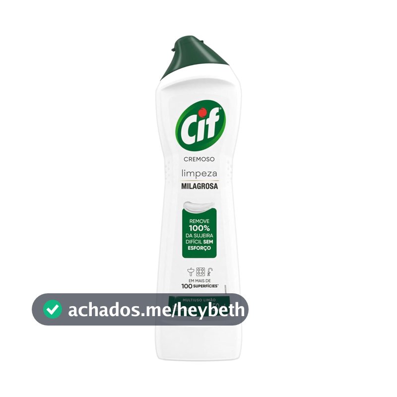 CIF Cremoso Limpreza Milagrosa Limão para casa 450ml