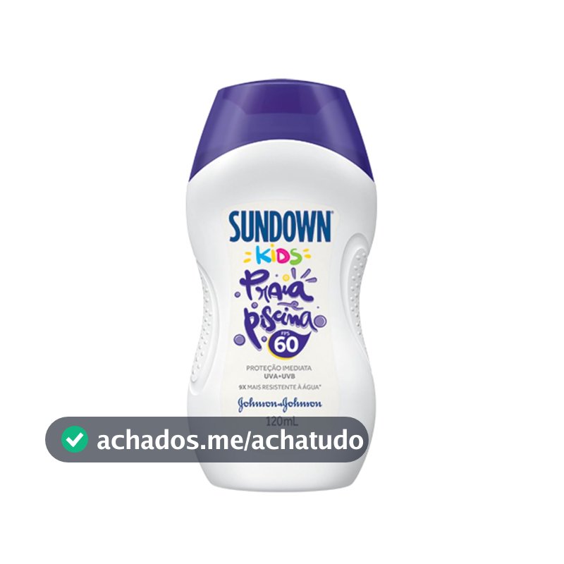 Protetor Solar Infantil Sundown Praia e Piscina Kids, FPS 60, 120ml