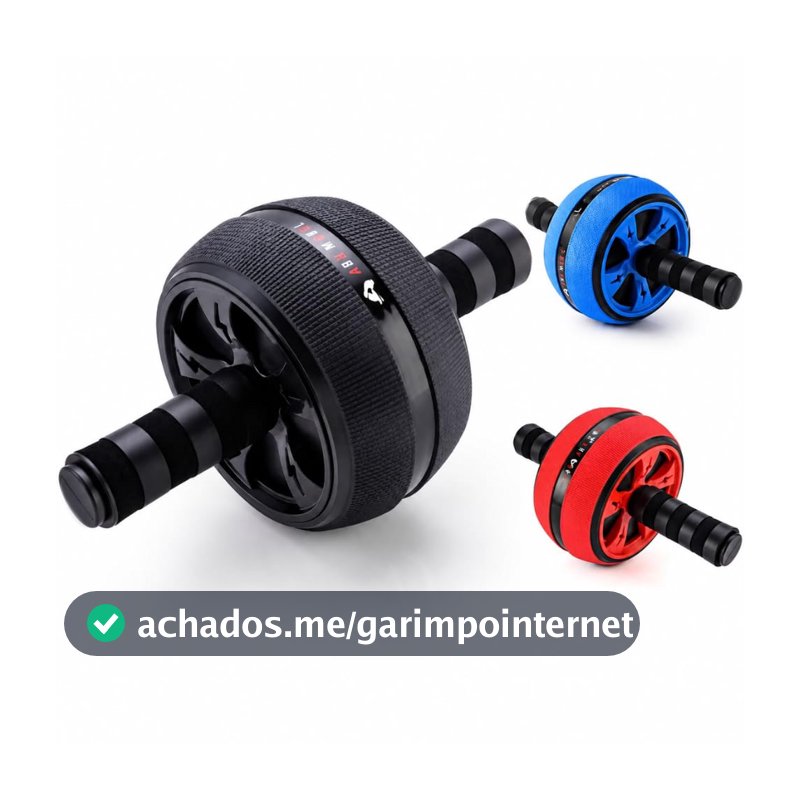 Roda de Exercícios Abdominal Dupla Ab Wheel