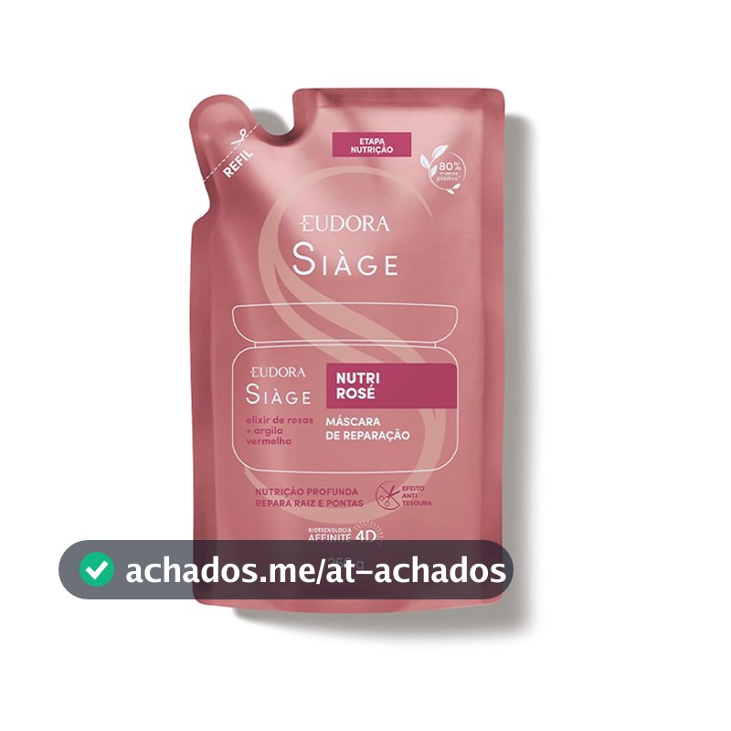 SIAGE REFIL MÁSCARA CAPILAR NUTRI ROSE 250g