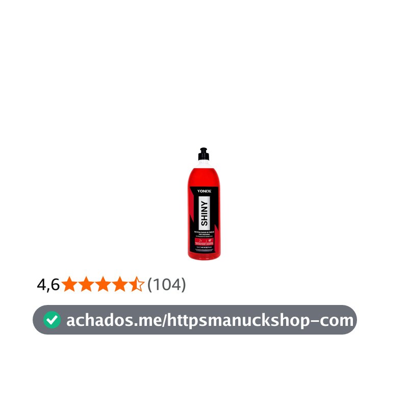 Revitalizador de Pneus Shiny 1,5 Litro Vonixx