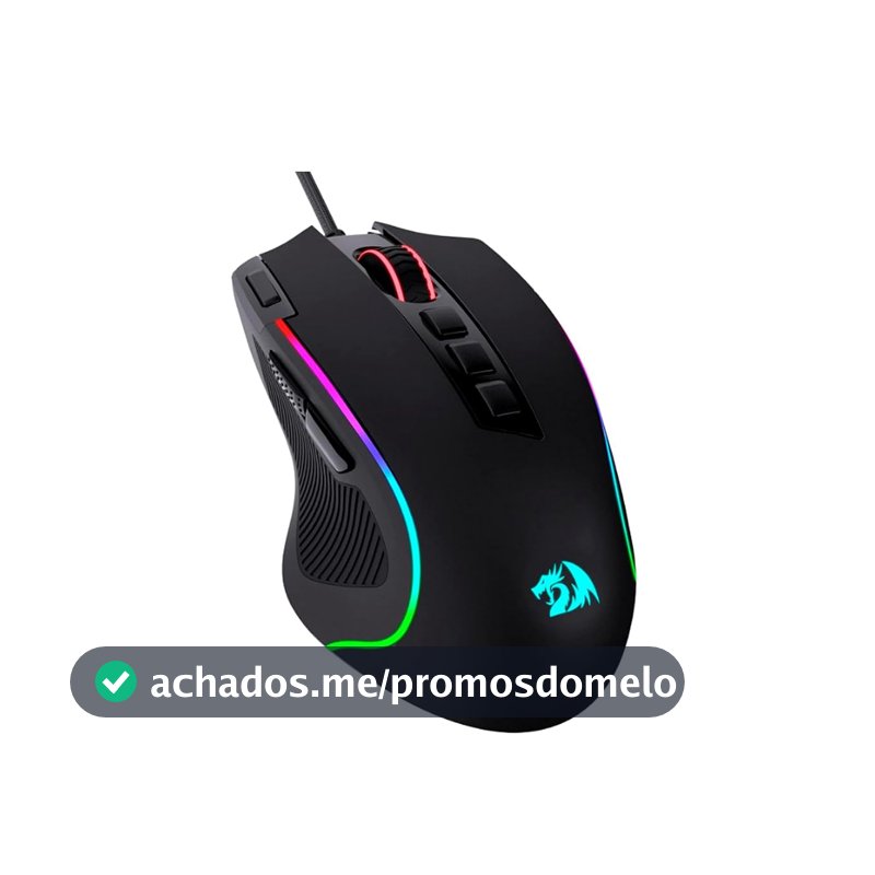 Mouse Gamer Redragon Predator RGB M612-RGB, Preto