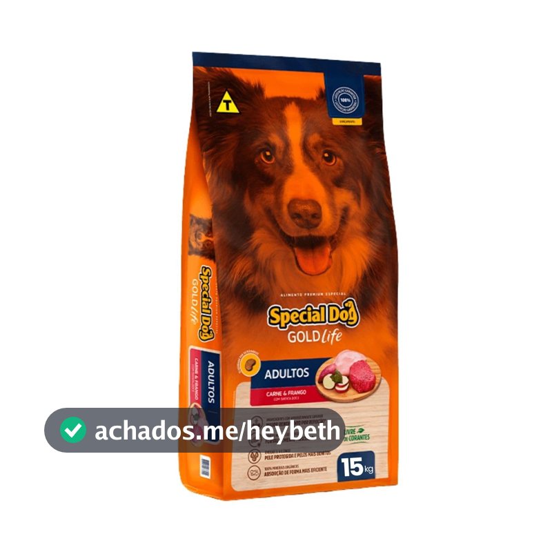 Ração Special Dog Gold Life para Cães Adultos Carne e Frango 15kg
