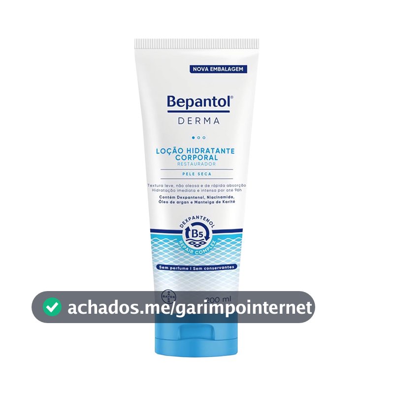 Bepantol Derma Hidratante Corporal Restaurador, Loção para Pele Seca 200ml