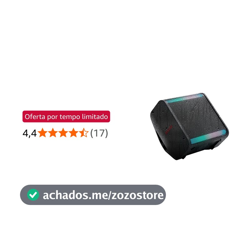 Caixa de Som LG XBOOM Stage 301, 240W, Bluetooth, IPX4, bateria 12h, Bass Boost, luzes LED, entrada óptica e USB